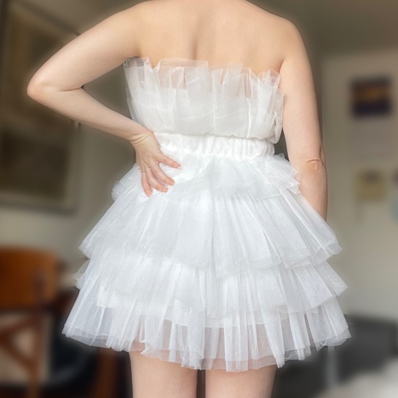 Tulle Mini Party Bachelorette Dress - Picture 4 of 7